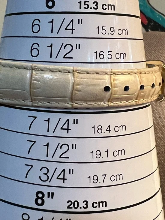 Vicence Italy 14KT Gold Milor Coin Dial Watch Leather Strap Vintage - Picture 8 of 8